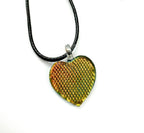 Dichroic Heart Necklace