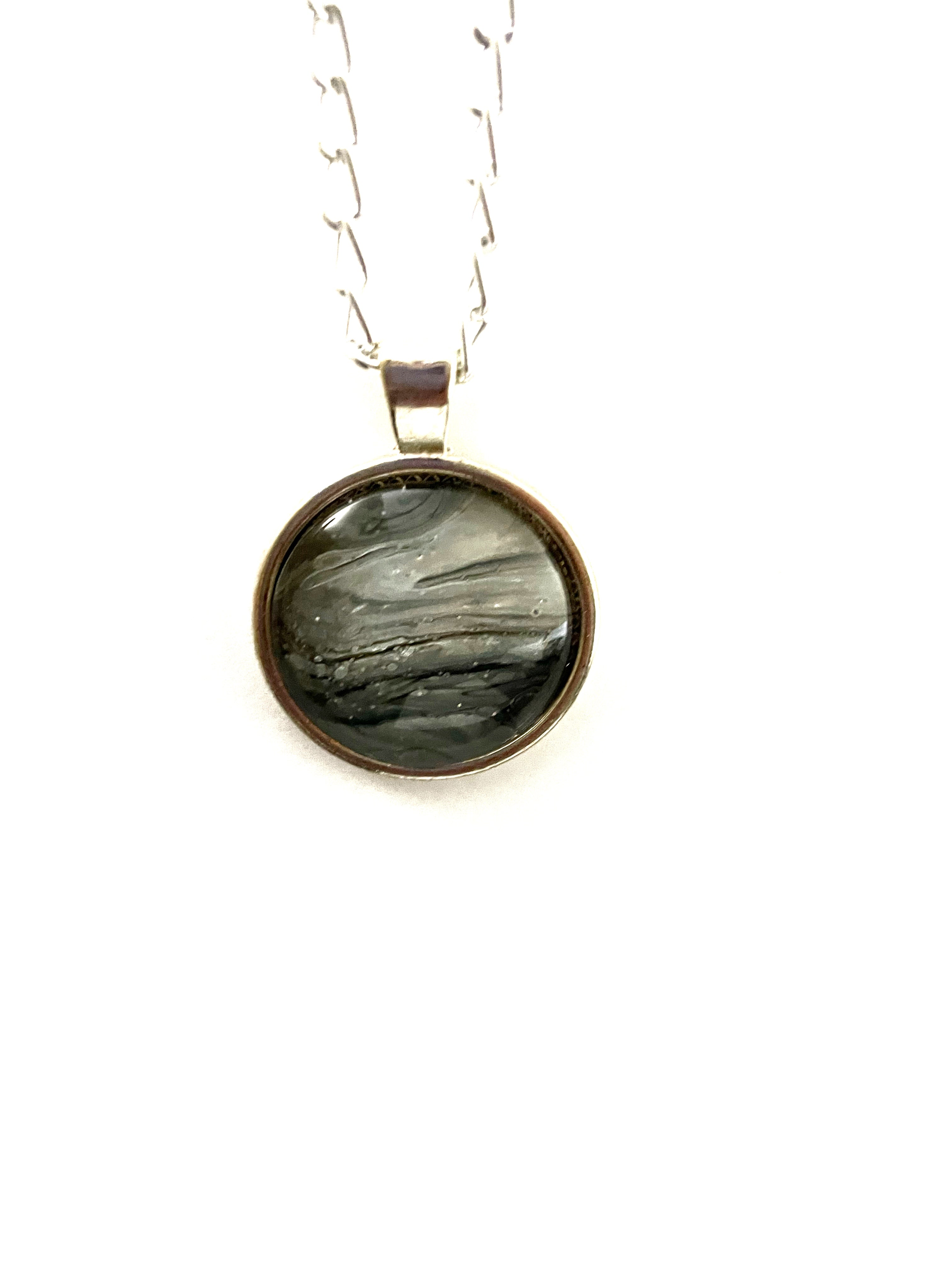 Grey Acrylic Necklaces