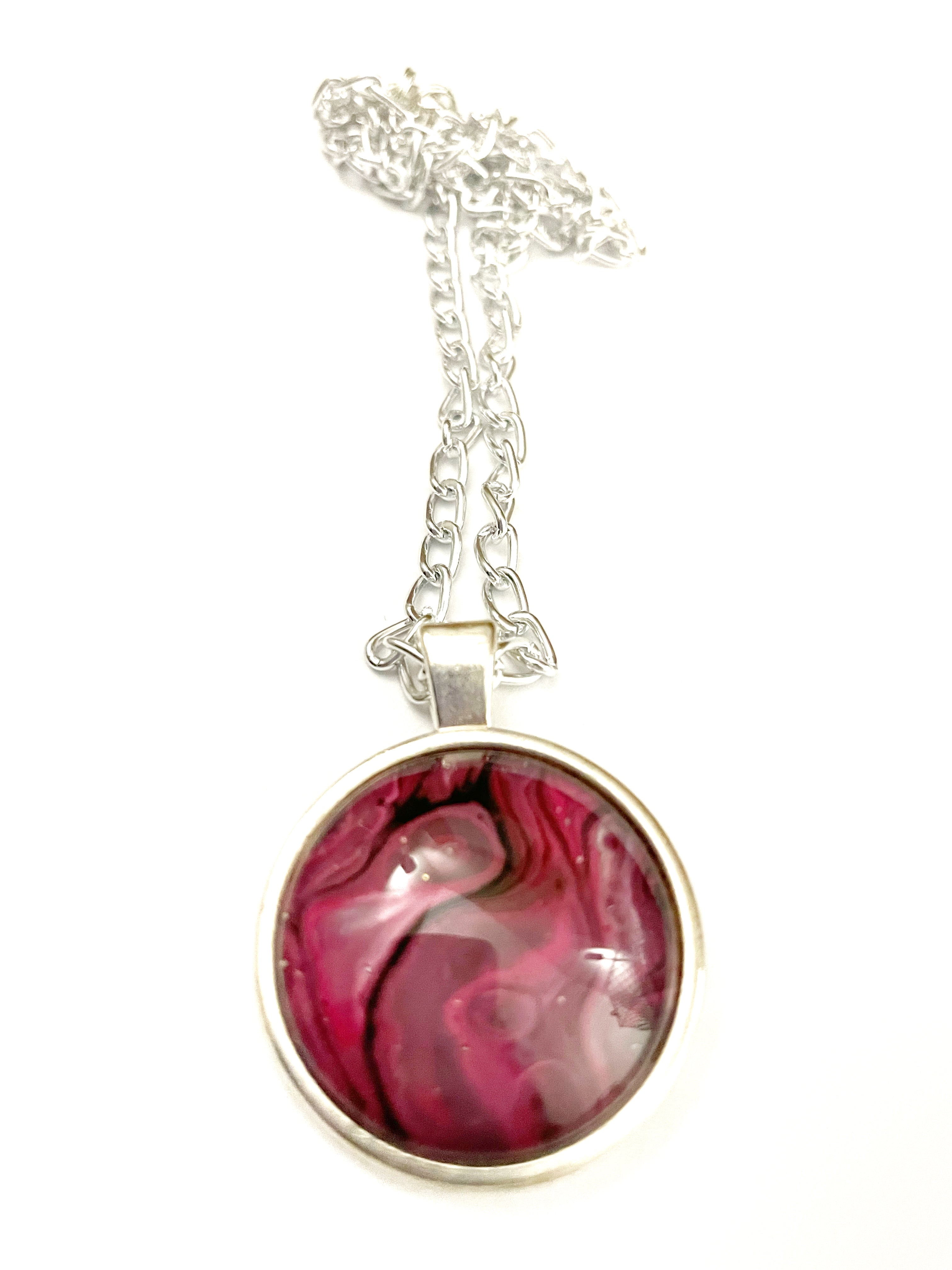 Pink Acrylic Necklaces