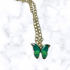 Enamel Gold Necklace