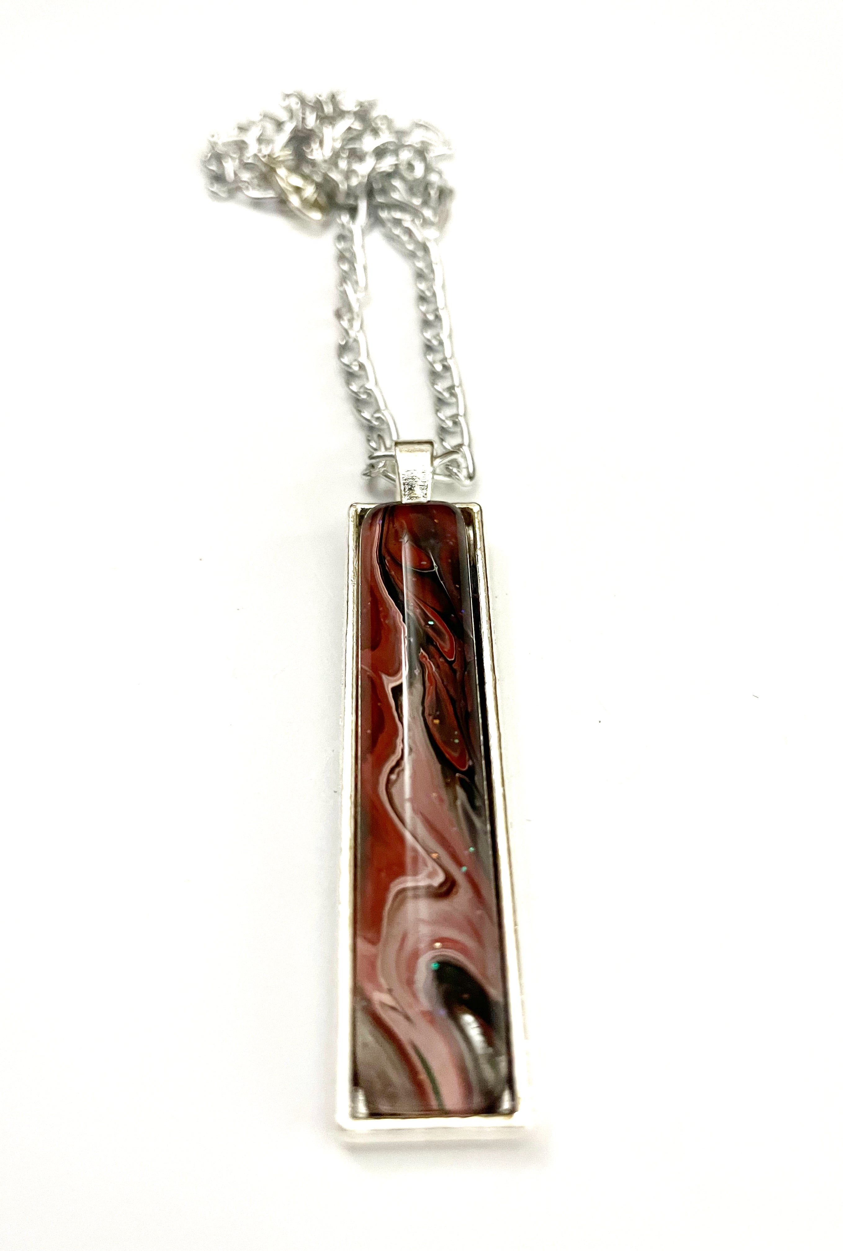 Red and Green Acrylic Necklaces