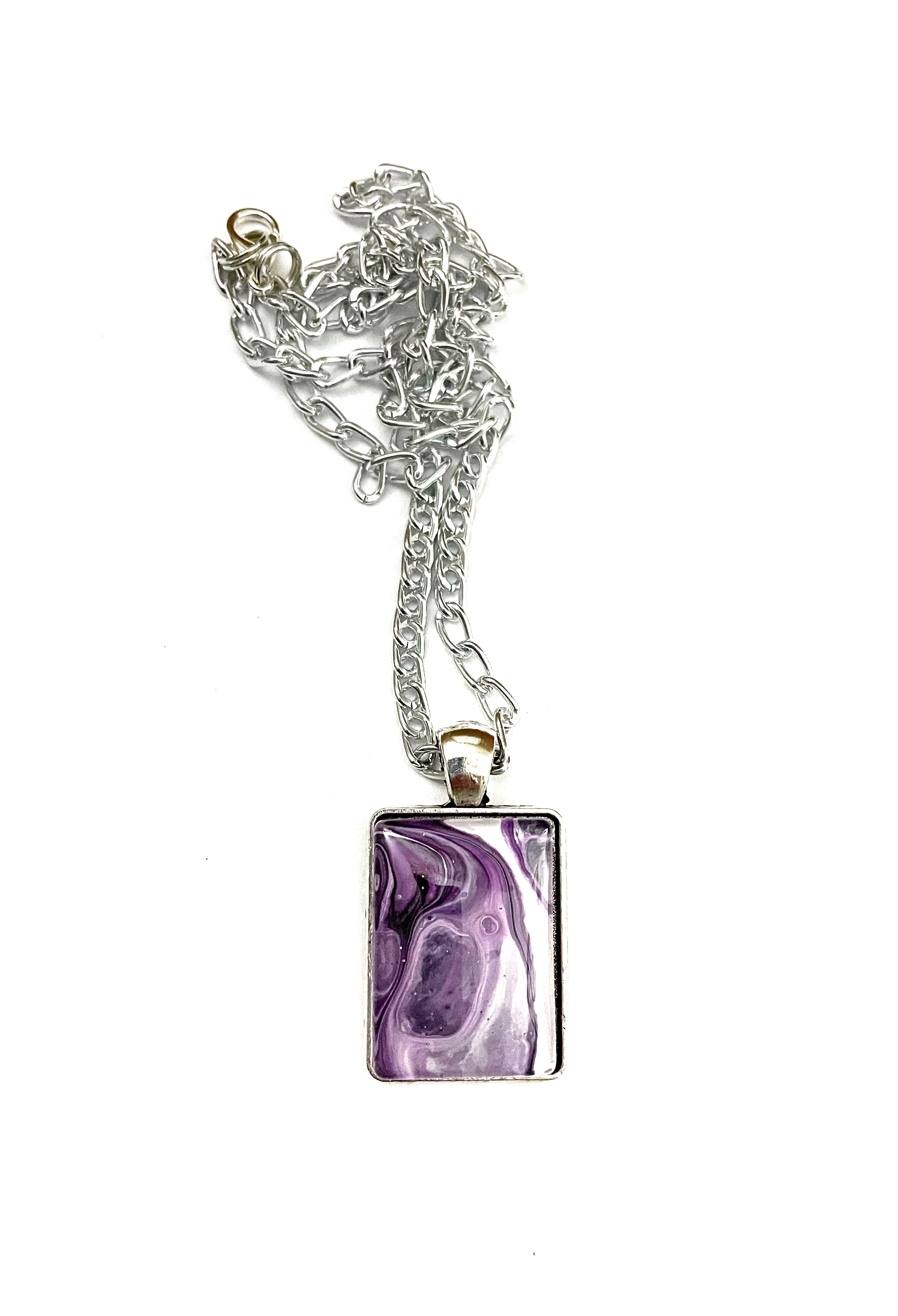 Purple Acrylic Necklaces