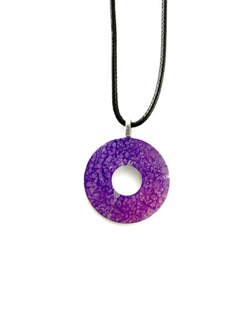 Purple Washer Necklace