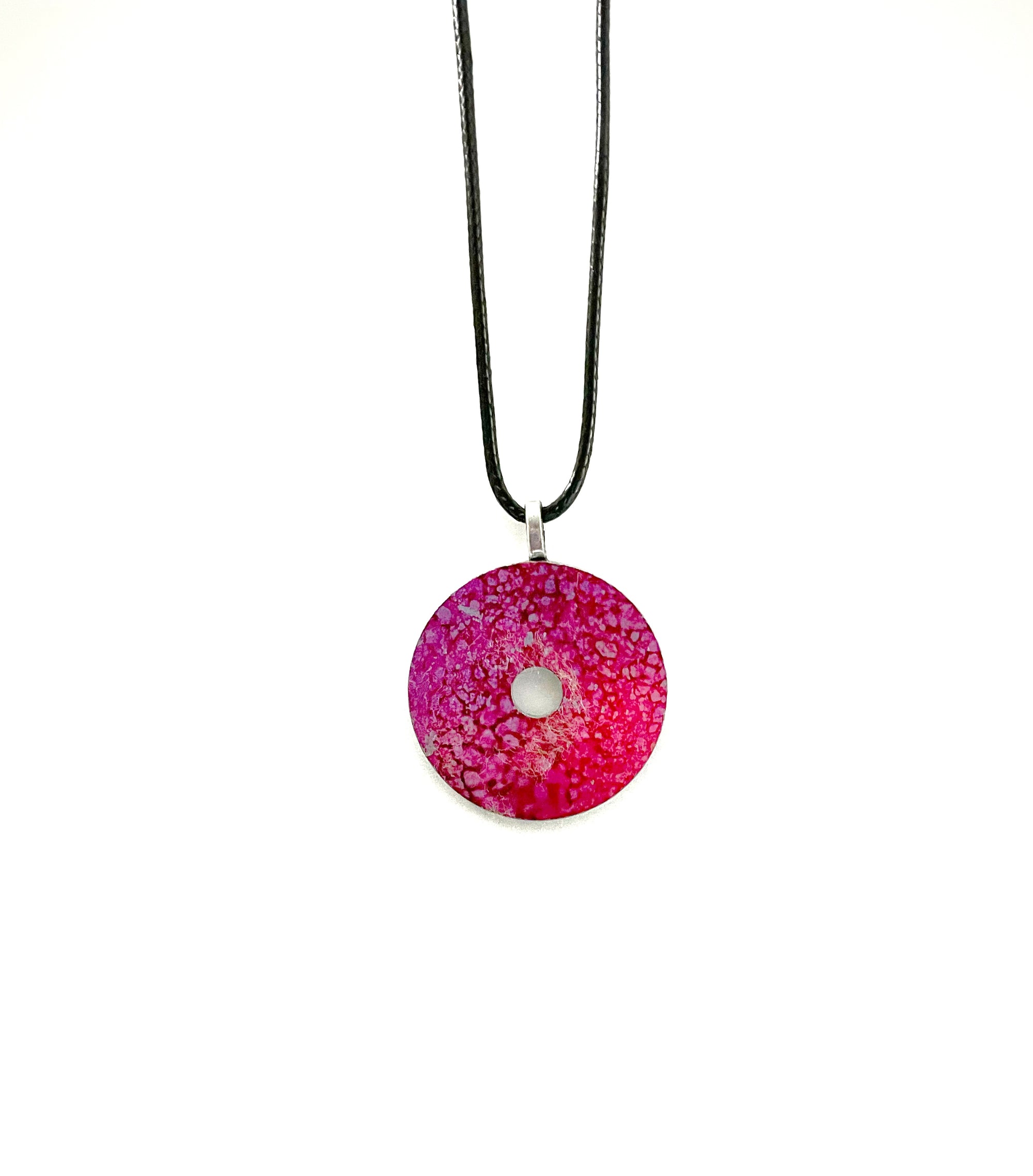Hot Pink Washer Necklace