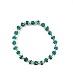 Teal and Magenta Stacked Bracelet
