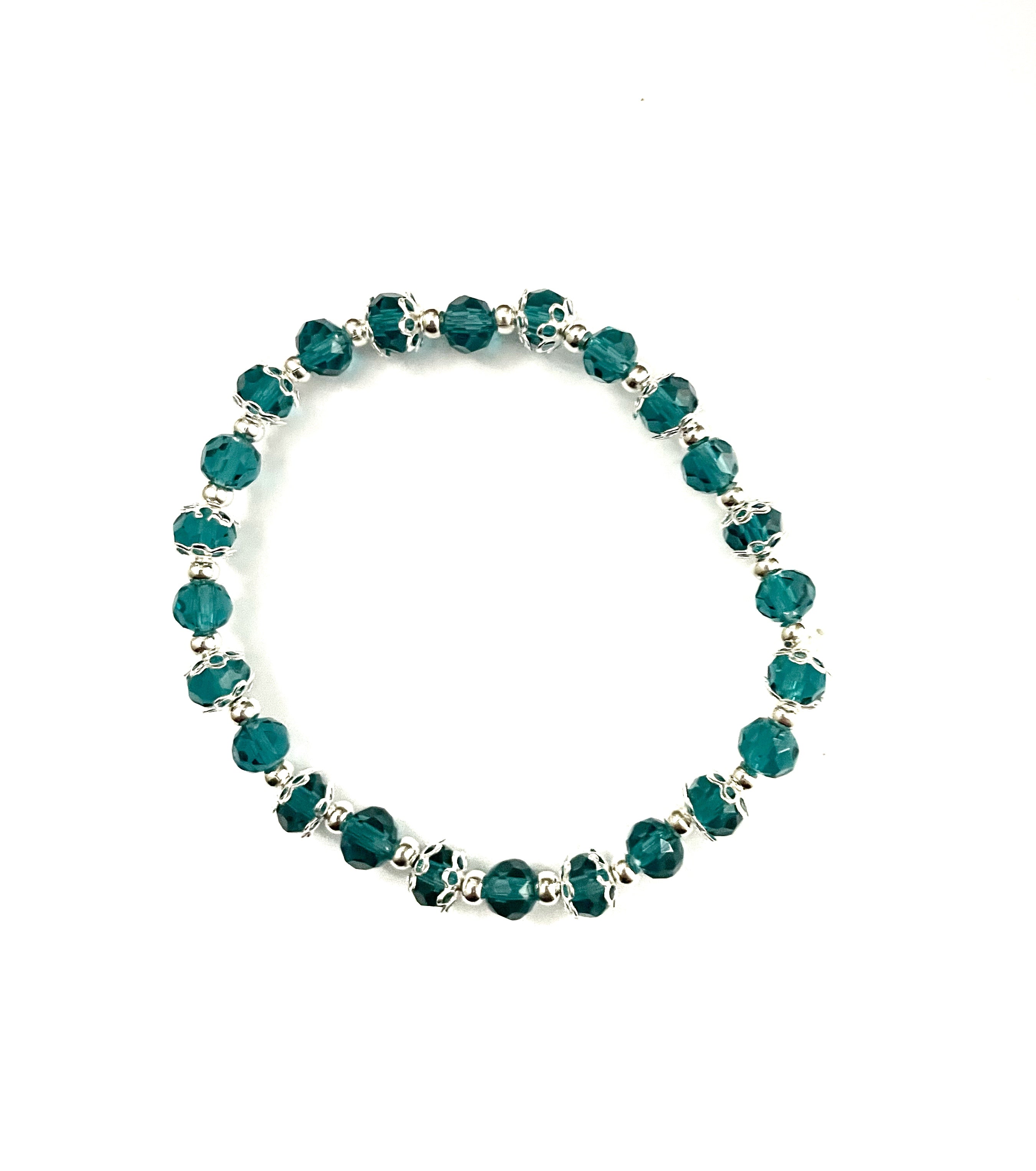 Teal and Magenta Stacked Bracelet