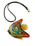 Red Fish Glass Necklace