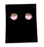 10mm Silver Post Earrings