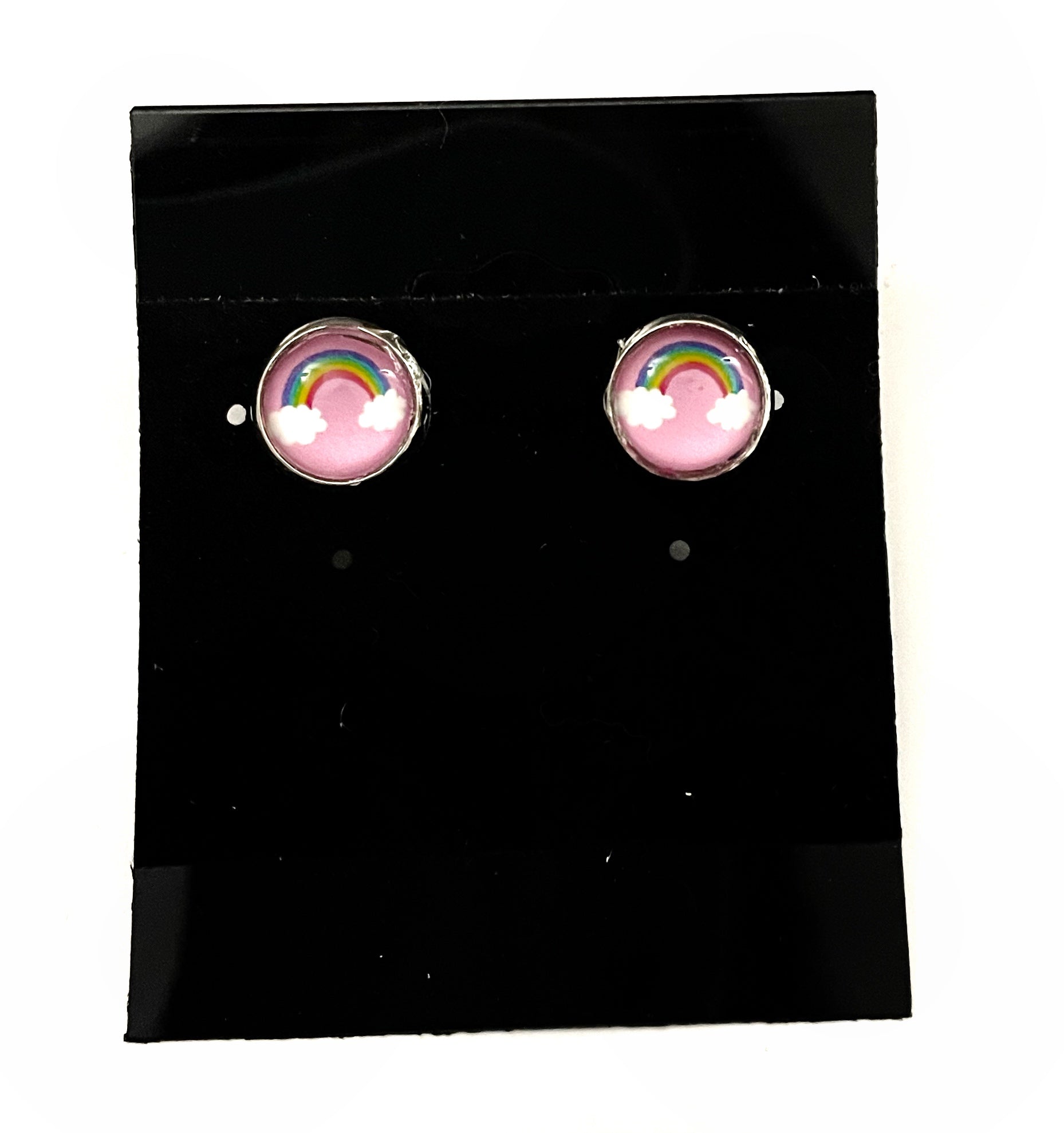10mm Silver Post Earrings