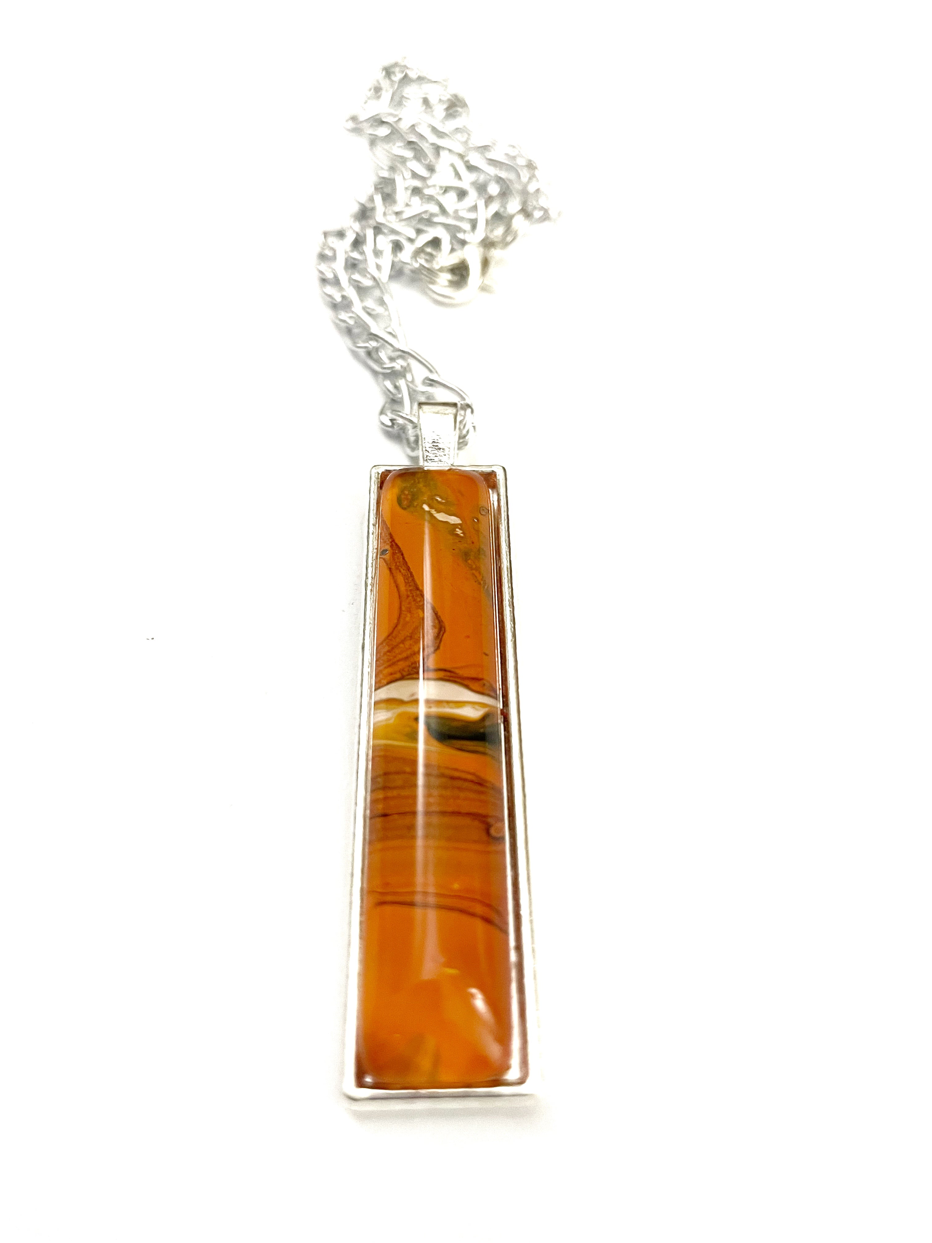 Orange Acrylic Necklaces