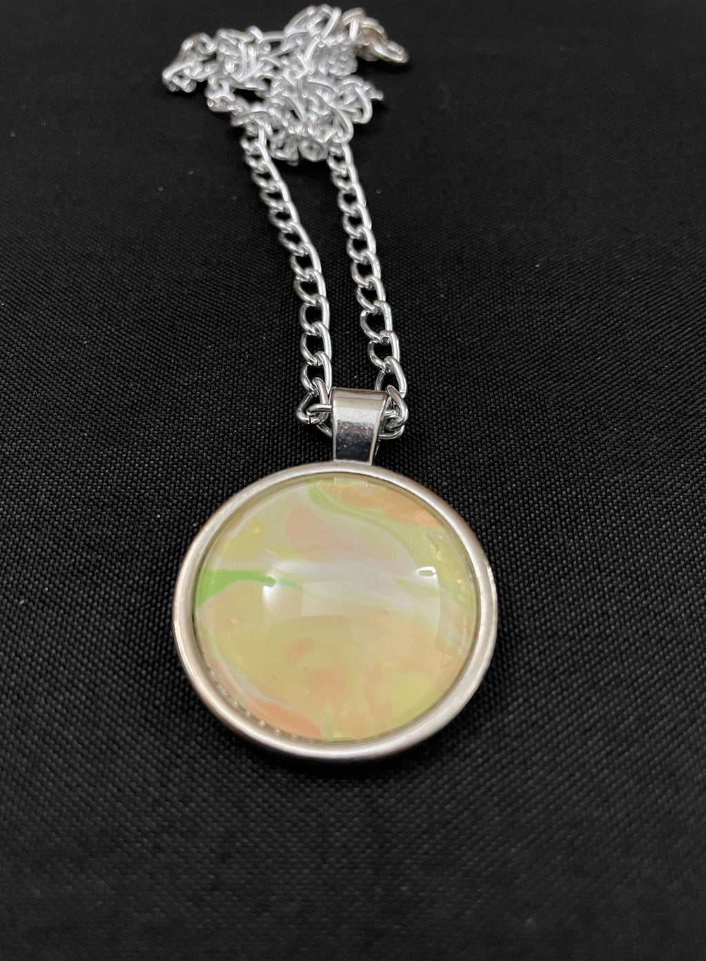 Yellow, Orange and Green Acrylic Necklaces