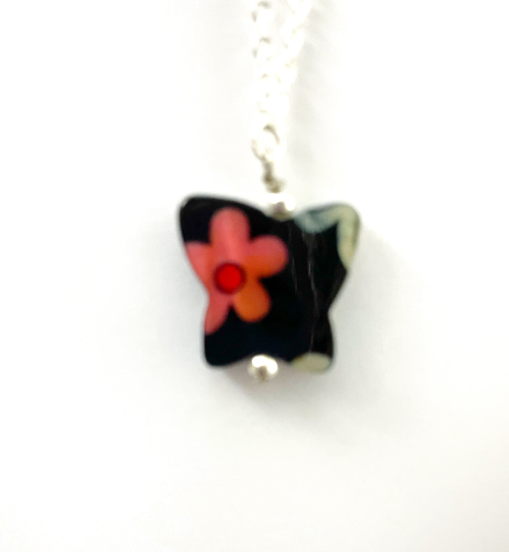 Butterfly Mother Of Pearl Necklace