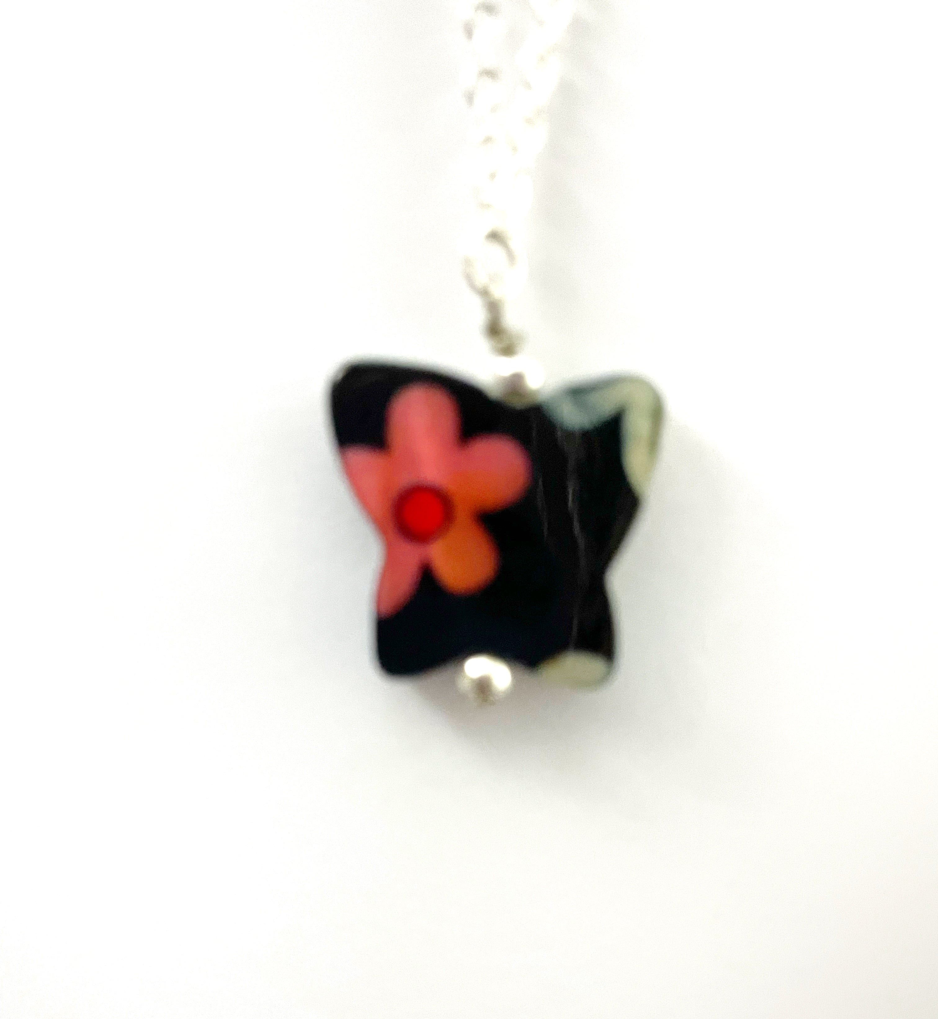 Butterfly Mother Of Pearl Necklace