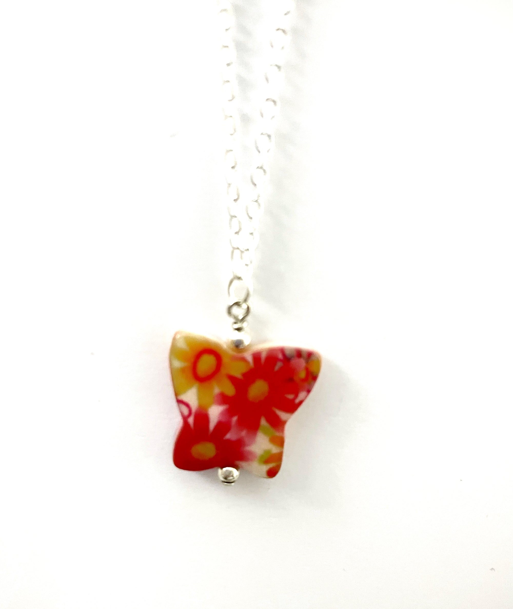 Butterfly Mother Of Pearl Necklace