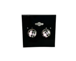 Plaid Post Earrings - Multiple Options