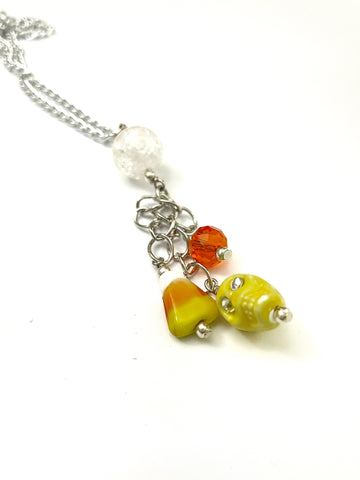 Yellow Scull Necklace