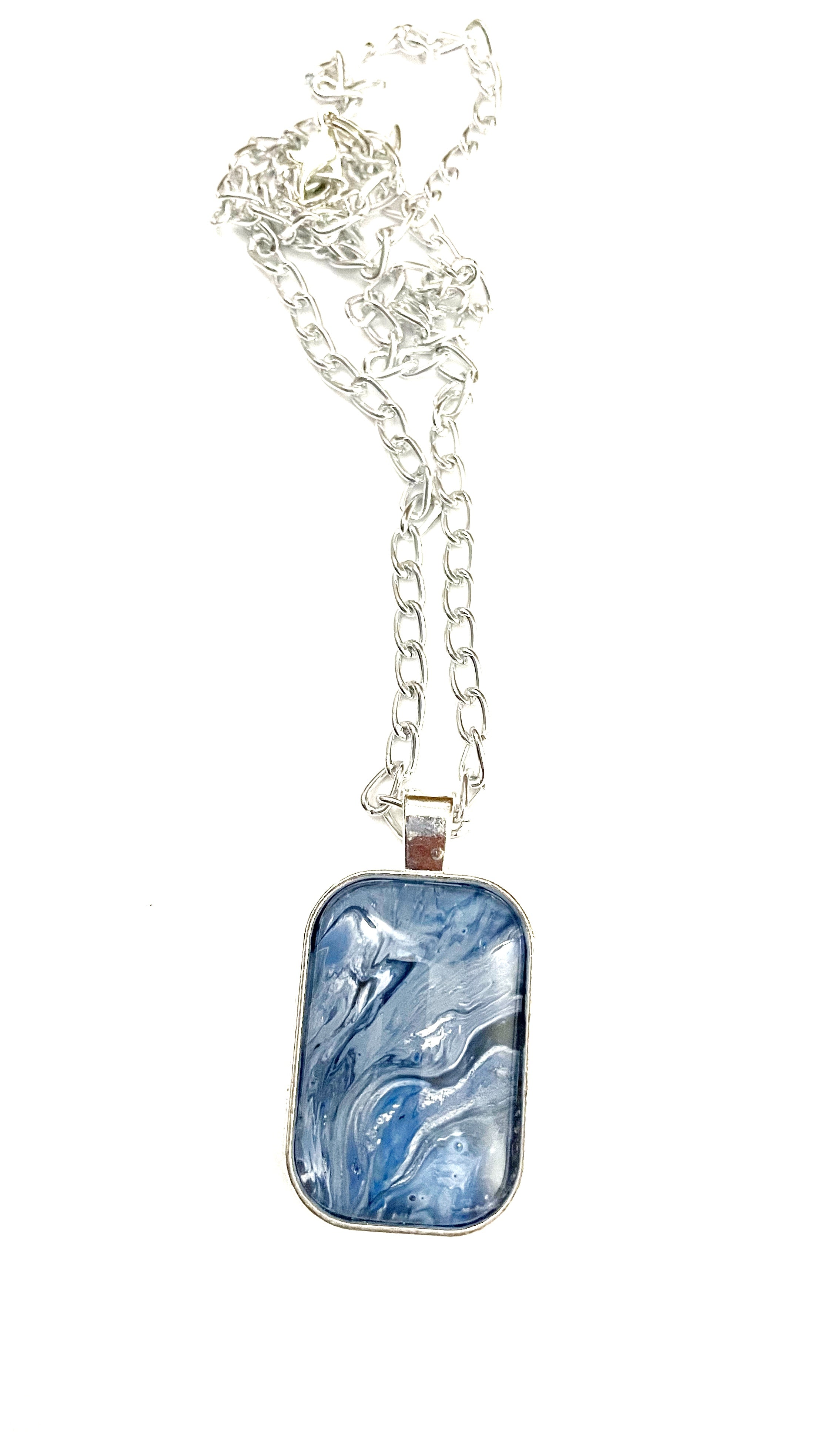 Blue Acrylic Necklaces