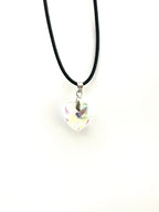 Clear Crystal Heart Necklace