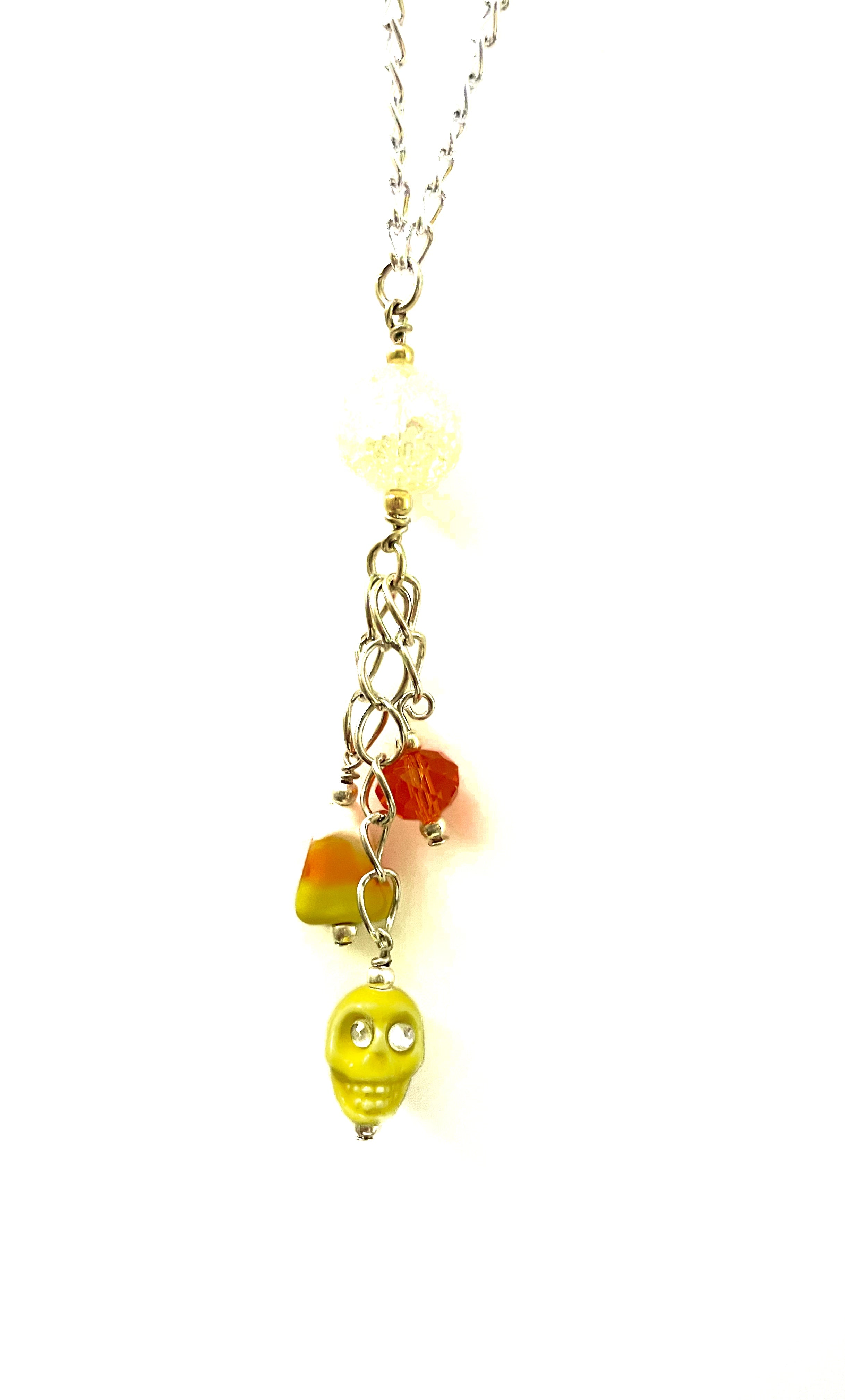 Yellow Scull Necklace
