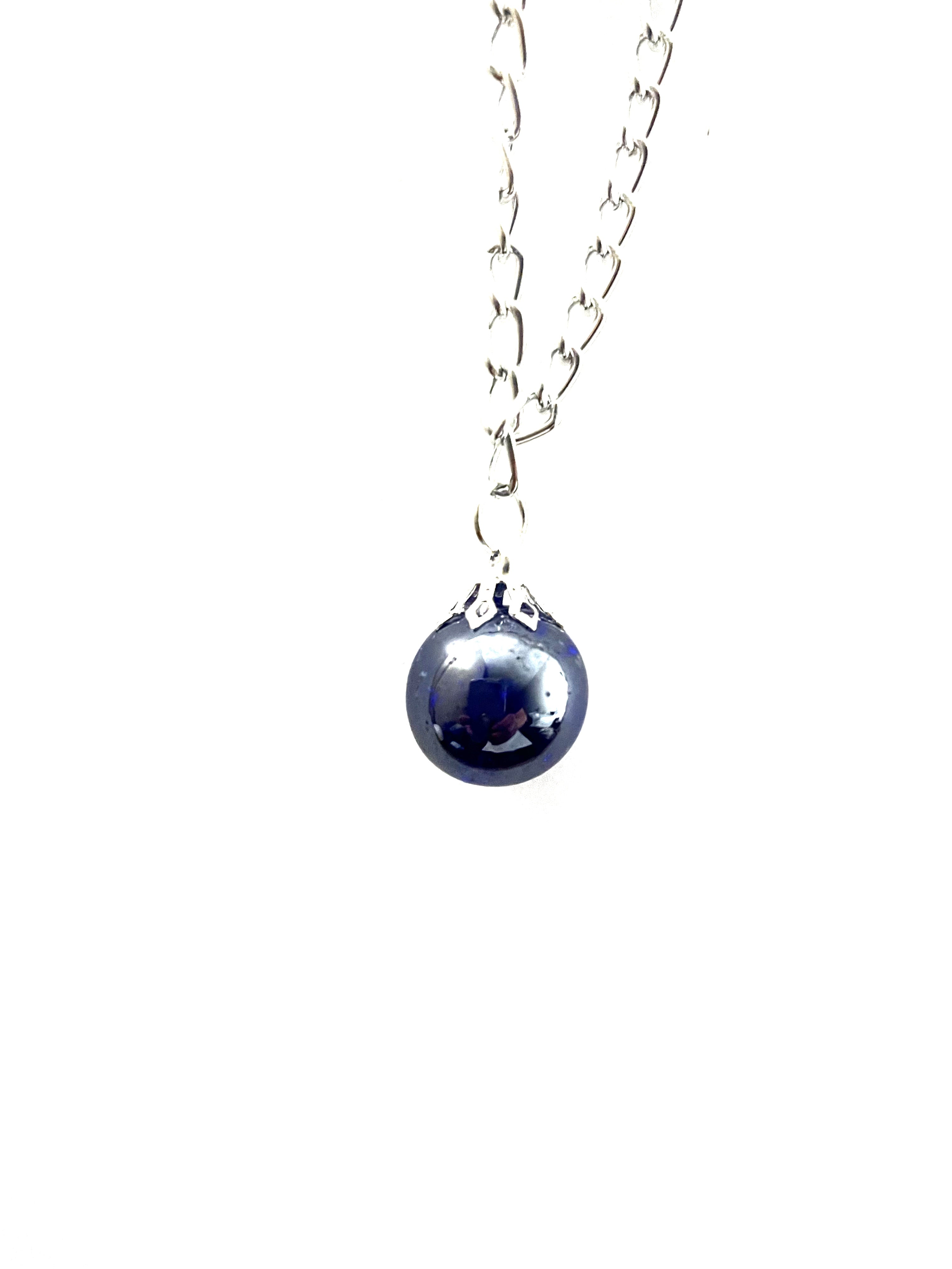 Blue-Purple Marble Necklace