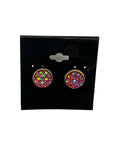 Raspberry Druzy Earring