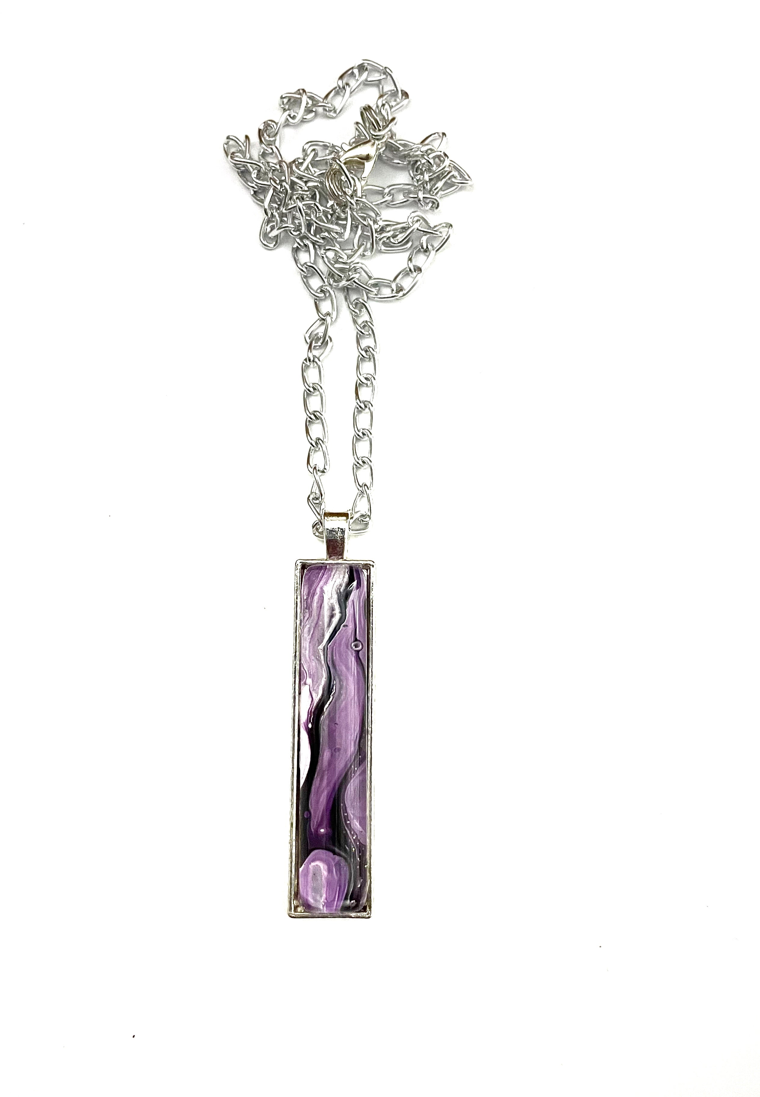 Purple Acrylic Necklaces