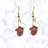 Enamel Gold Earrings