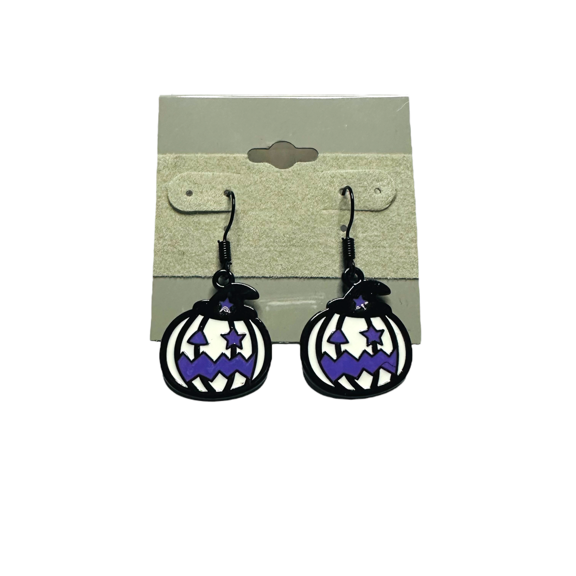 White Pumpkin Dangle Earrings