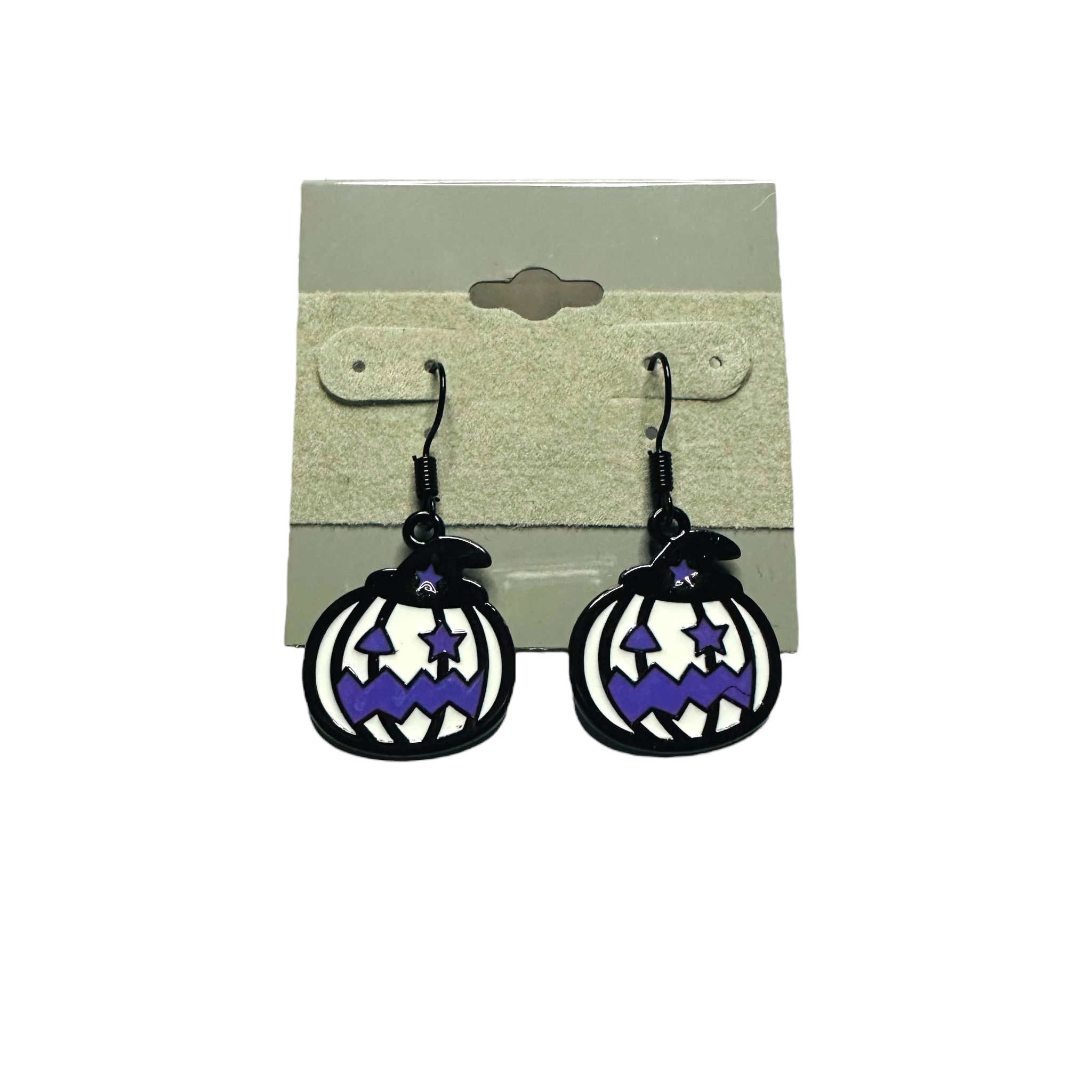 White Pumpkin Dangle Earrings