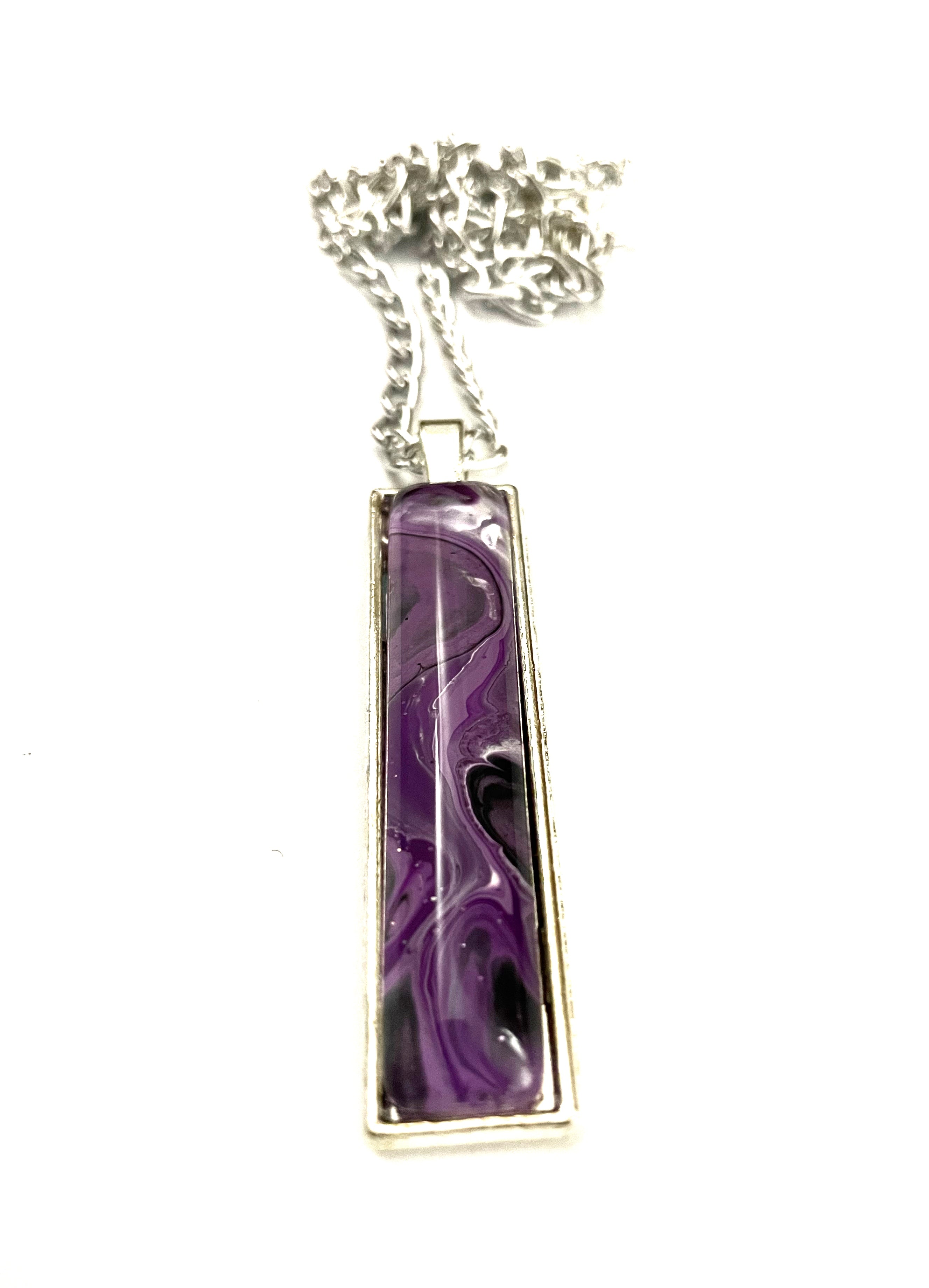 Purple Acrylic Necklaces