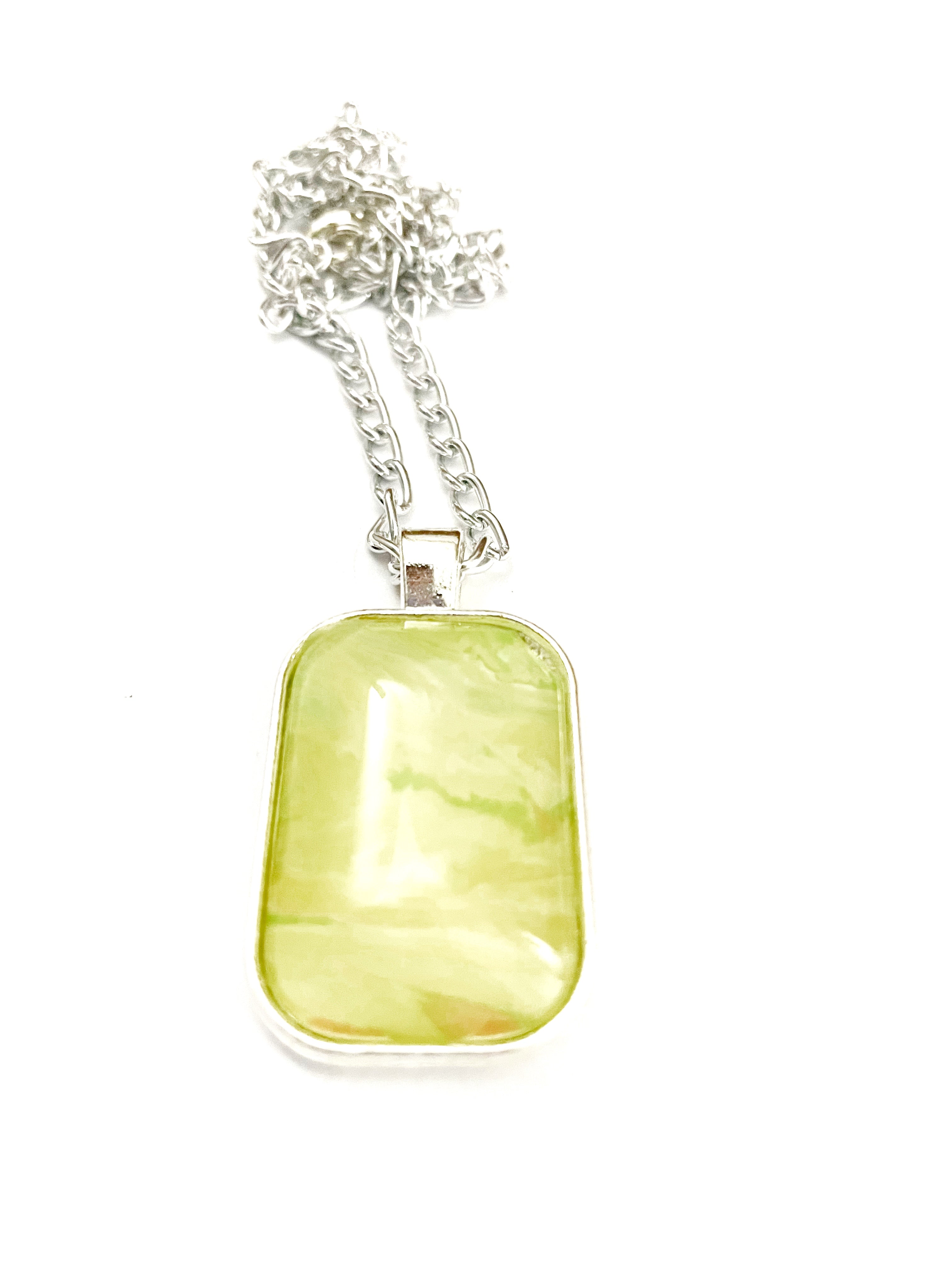 Yellow, Orange and Green Acrylic Necklaces