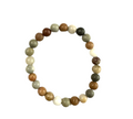 Snow Quarts and Jasper Stretchy Bracelet