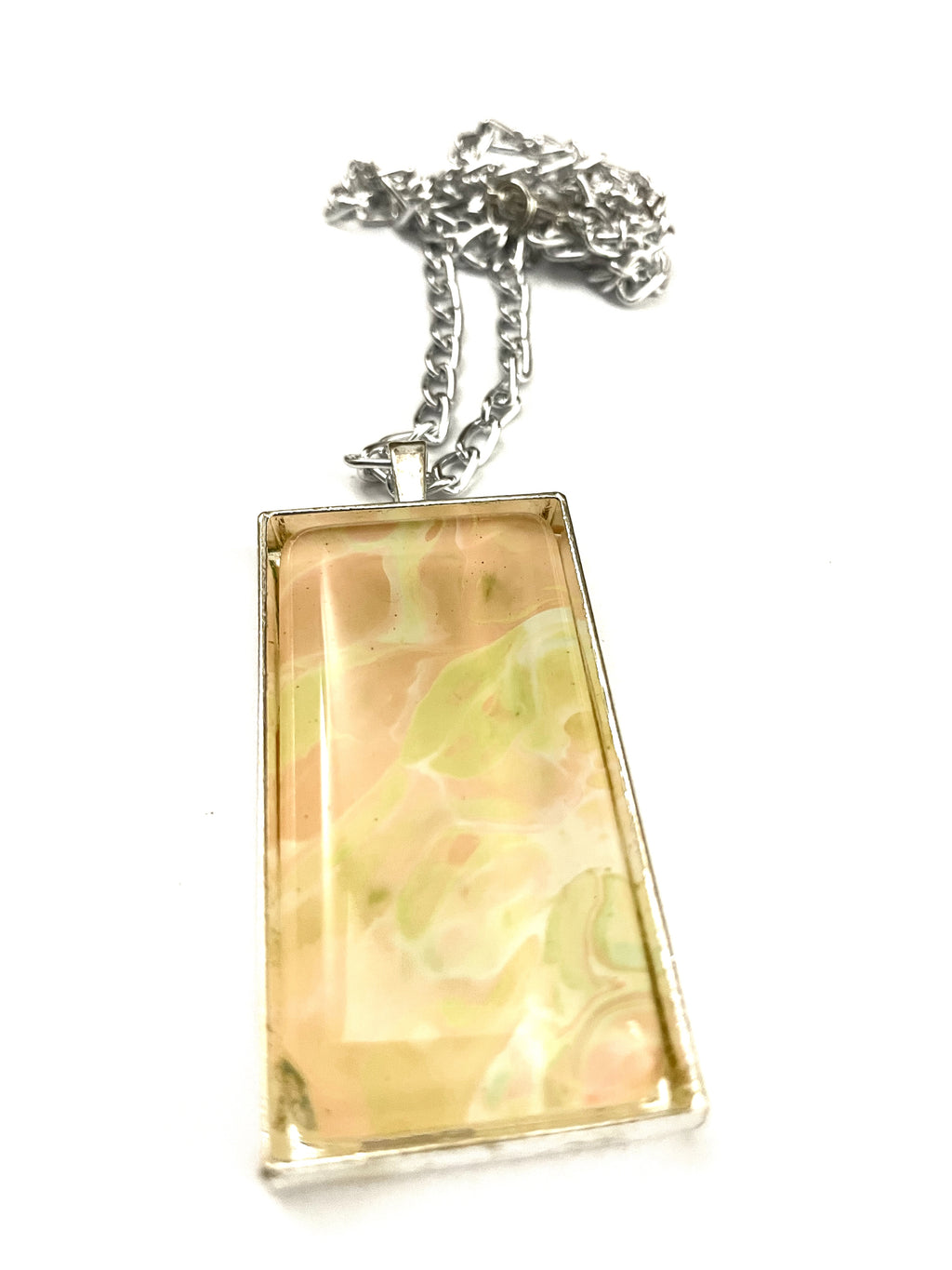 Yellow, Orange and Green Acrylic Necklaces