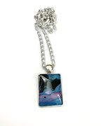 Blue, Pink and Black Acrylic Necklaces